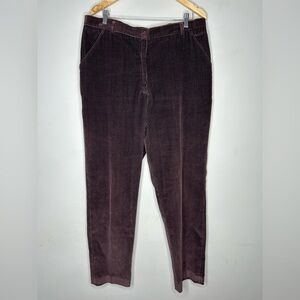 VINTAGE‎ ONLY AT BLOOMINGDALE’S Women’s Corduroy Pants Size 18 Purple Made USA